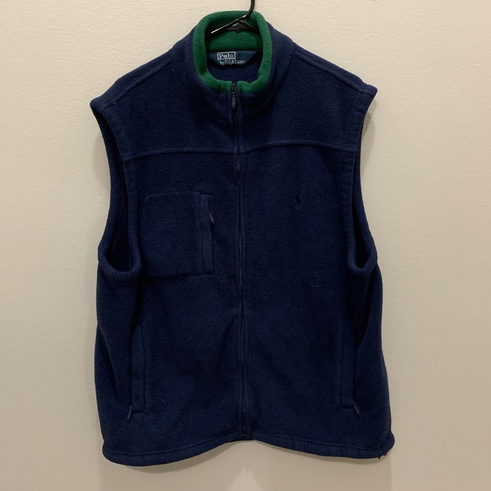 Polo Ralph Lauren Navy Blue Fleece Vest